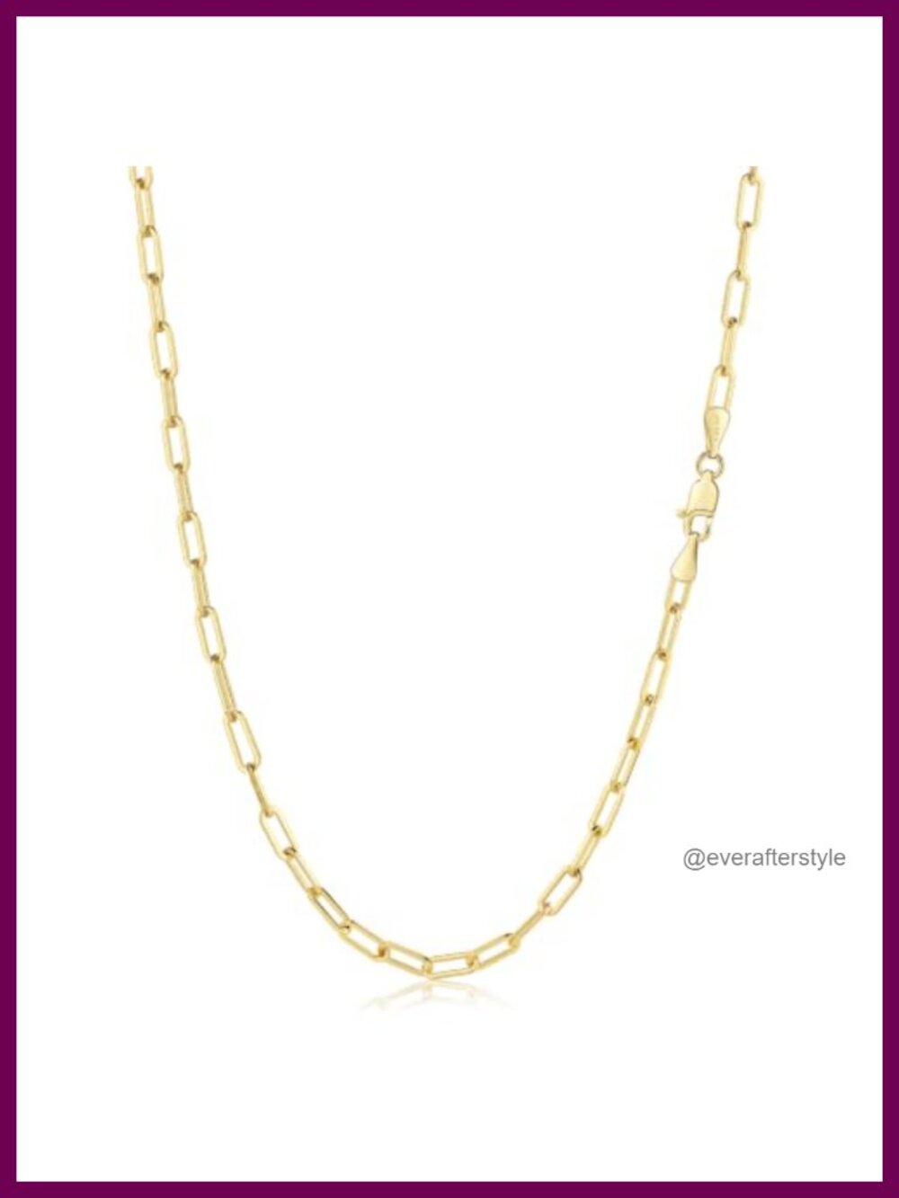 14K Gold Filled Paperclip Chain Necklace, Layering Chains